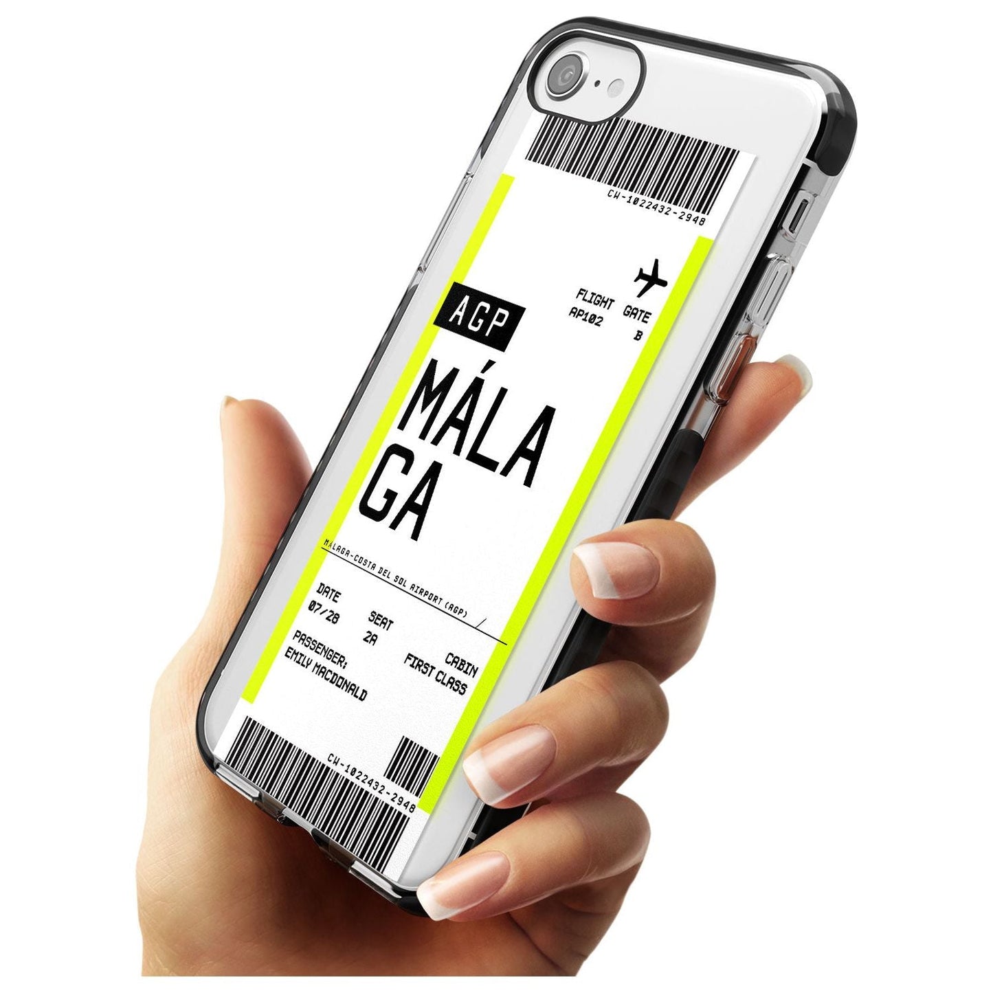 Personalised Málaga Boarding Pass