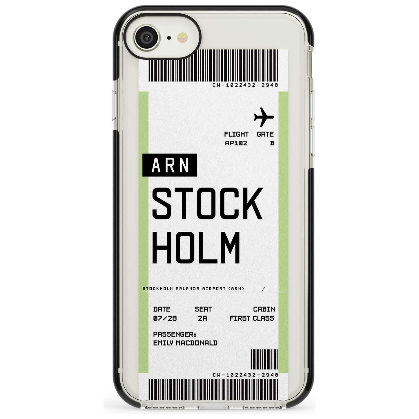 Personalised Stockholm Boarding Pass