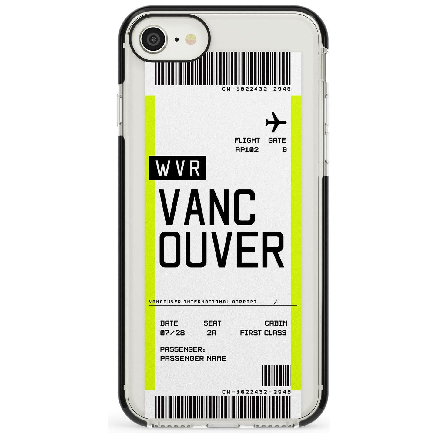 Personalised Vancouver Boarding Pass