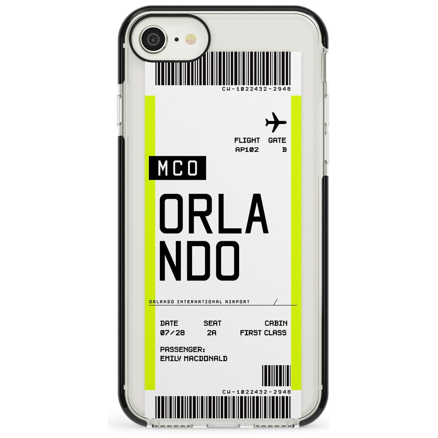 Personalised Orlando Boarding Pass