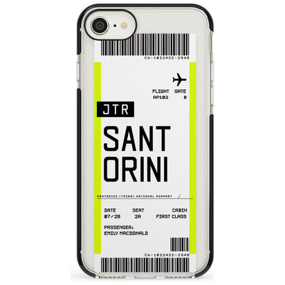 Personalisierte Bordkarte für Santorini