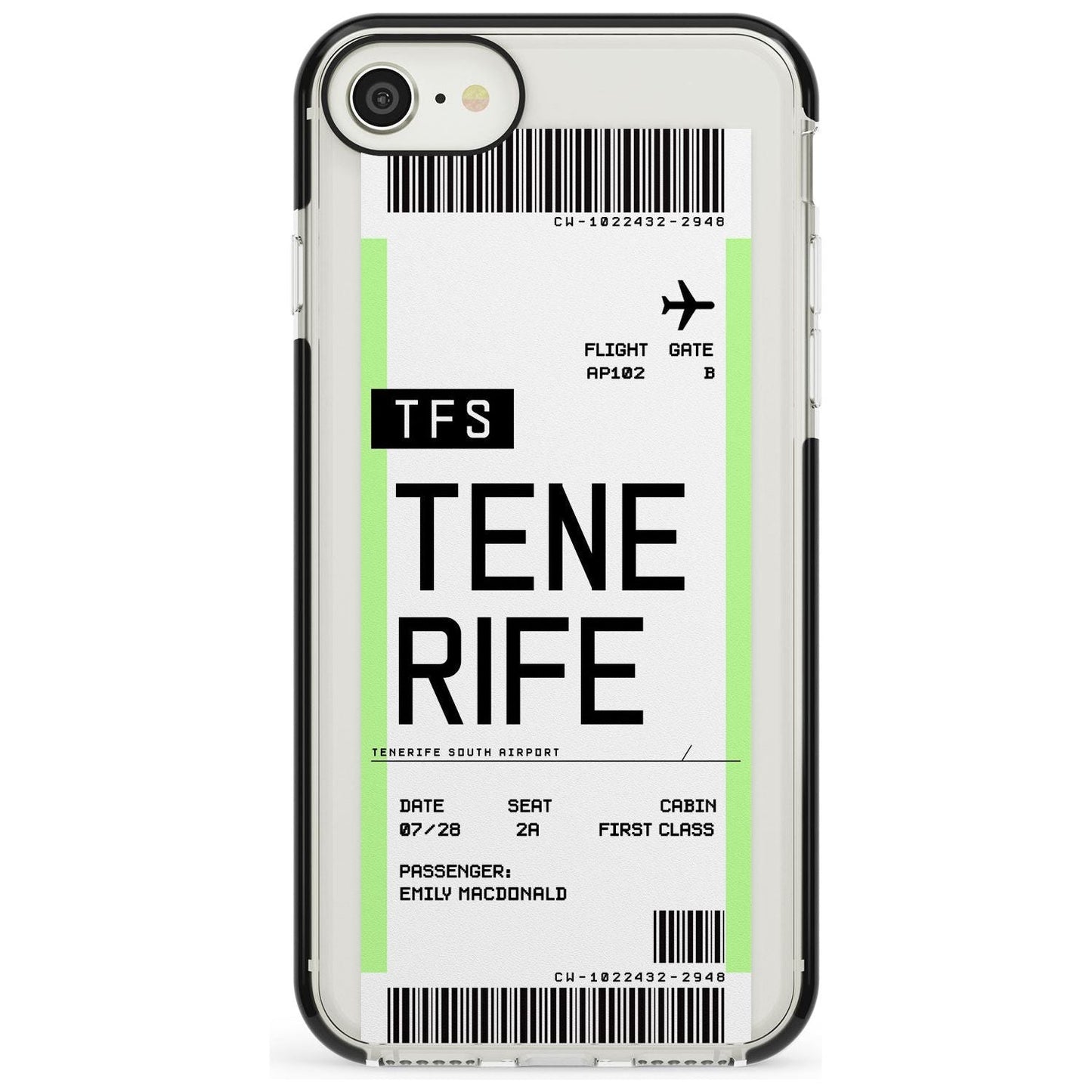 Personalised Tenerife Boarding Pass