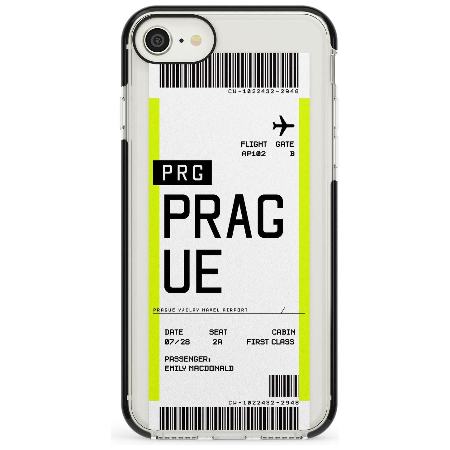 Personalised Prague Boarding Pass