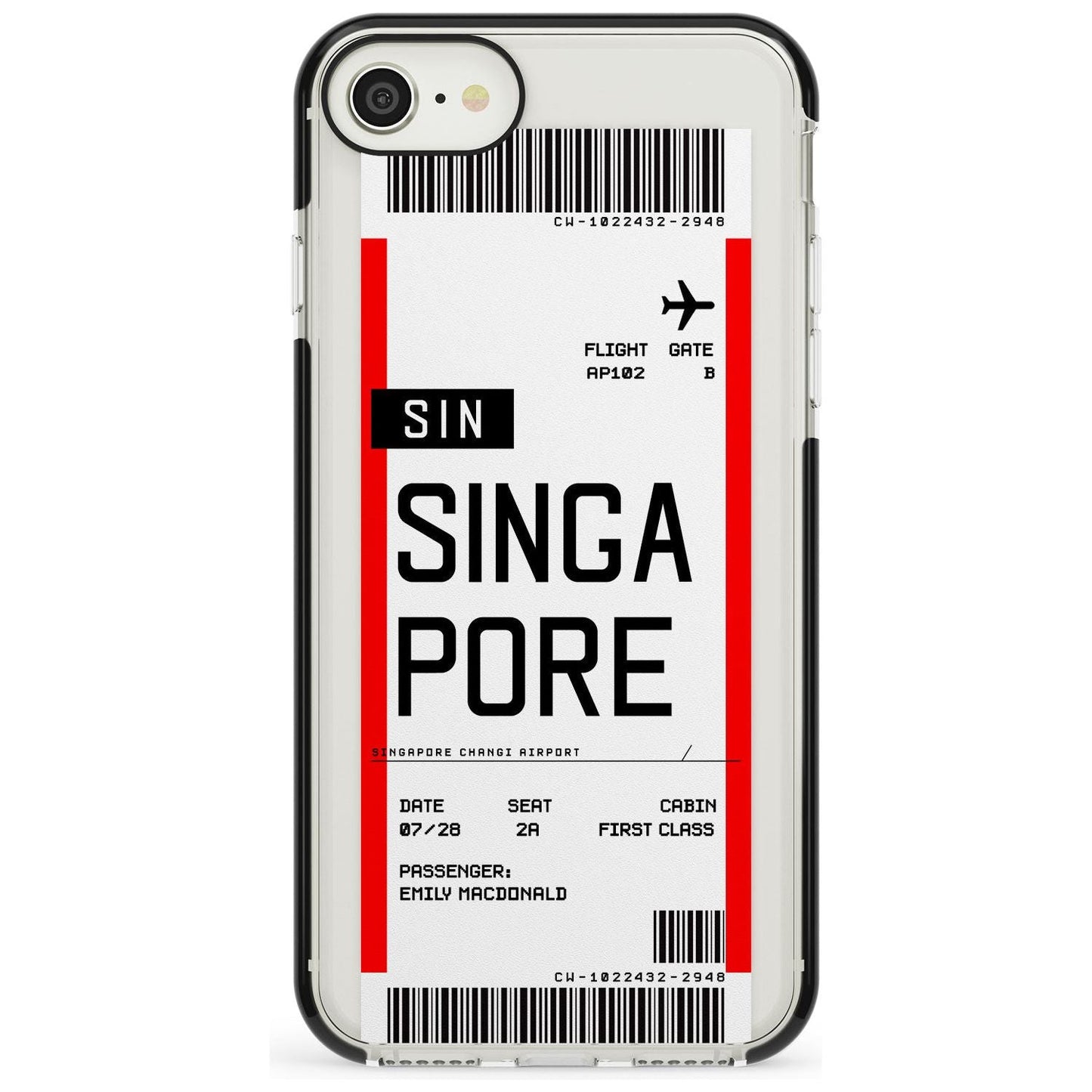 Personalised Singapore Boarding Pass