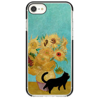 Cat with Van Gogh's Sunflowers