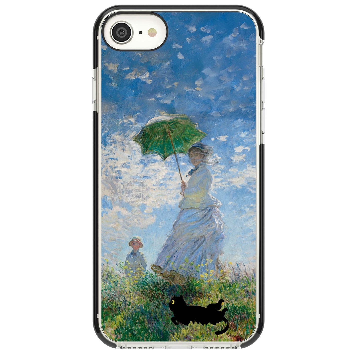 Cat with Monet's Parasol Lady