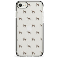 Motif de chien whippet transparent