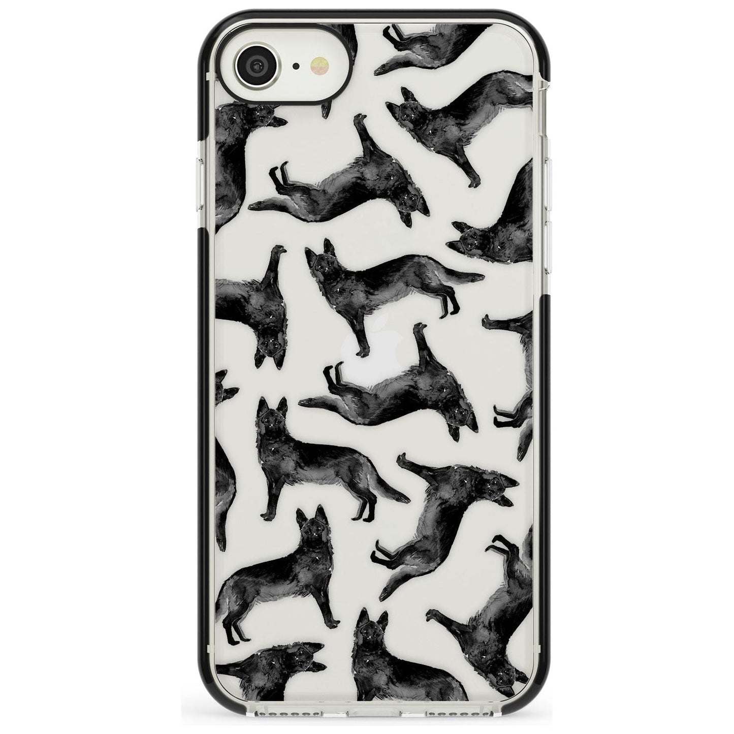German Shepherd Pattern Black