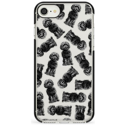 Black Cockapoo Watercolor