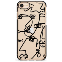 Abstract Line Art Black Clear