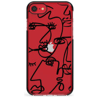 Abstract Line Art Black Clear