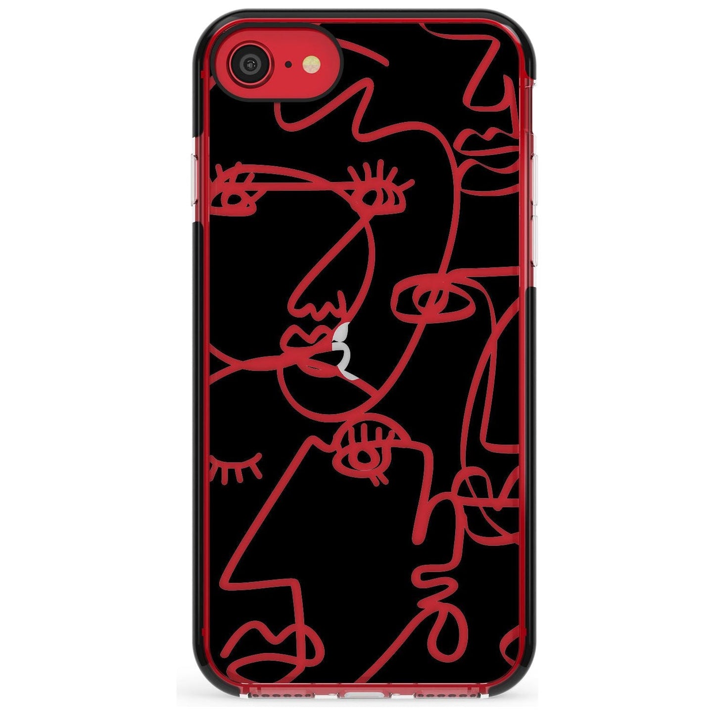 Abstract Line Art Clear Black