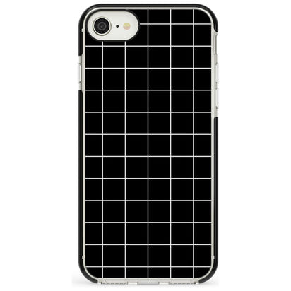 Minimalist Grid Pattern Black