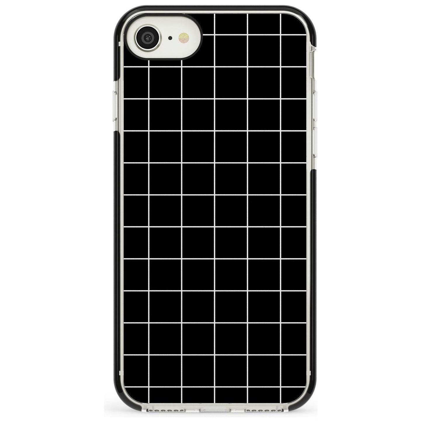 Minimalist Grid Pattern Black