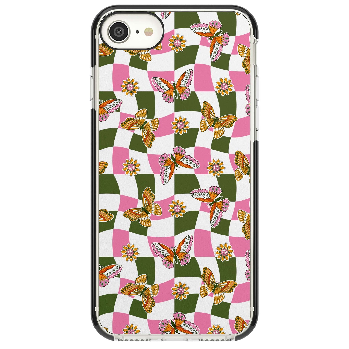 Wavy Butterfly Checked Pattern