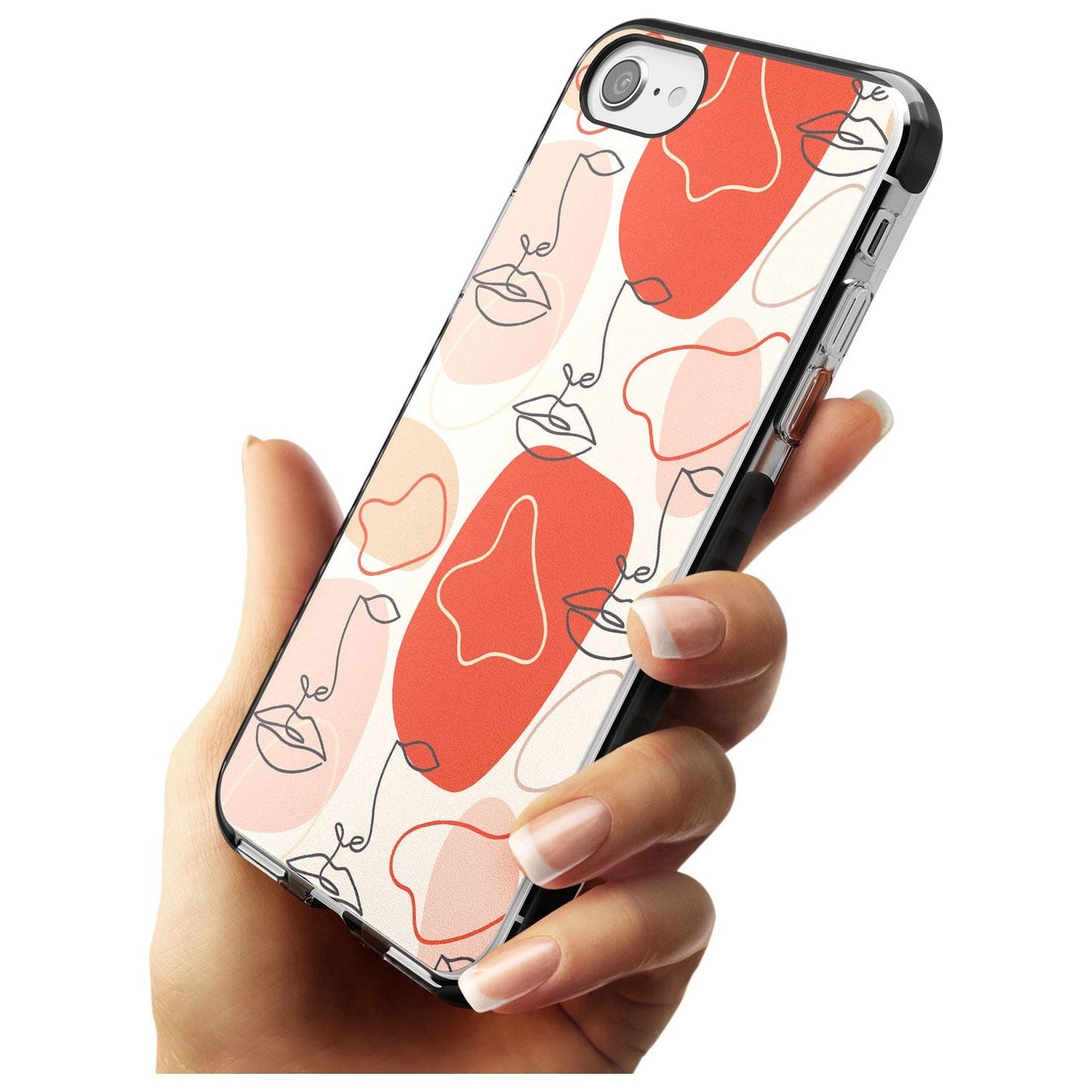 Abstract Face Line Art