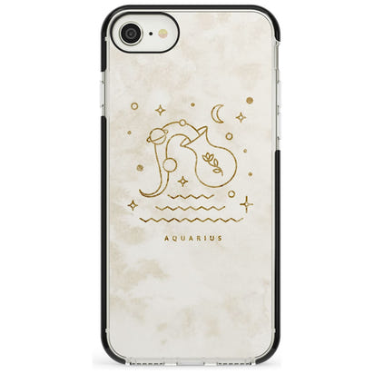 Goldenes Emblem des Wassermanns