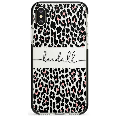 Personalised Cursive Leopard Spots