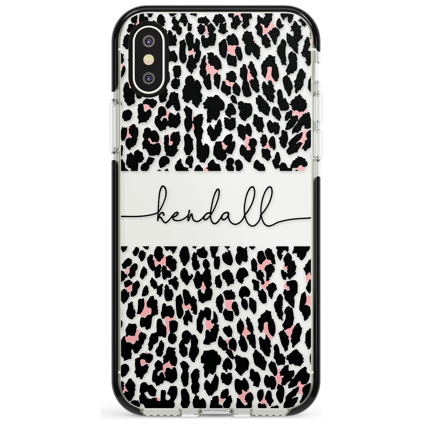 Personalised Cursive Leopard Spots