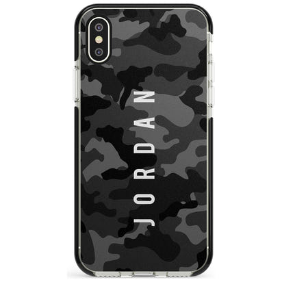 Personalised Black Camouflage Name