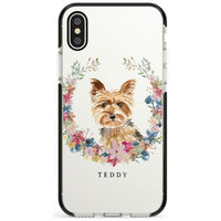 Personalised Yorkshire Terrier Floral Portrait
