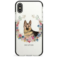 Personalised German Shepherd Floral Portrait