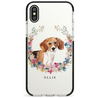 Personalised Beagle Floral Portrait