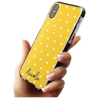 Personalised Yellow Polka Dot