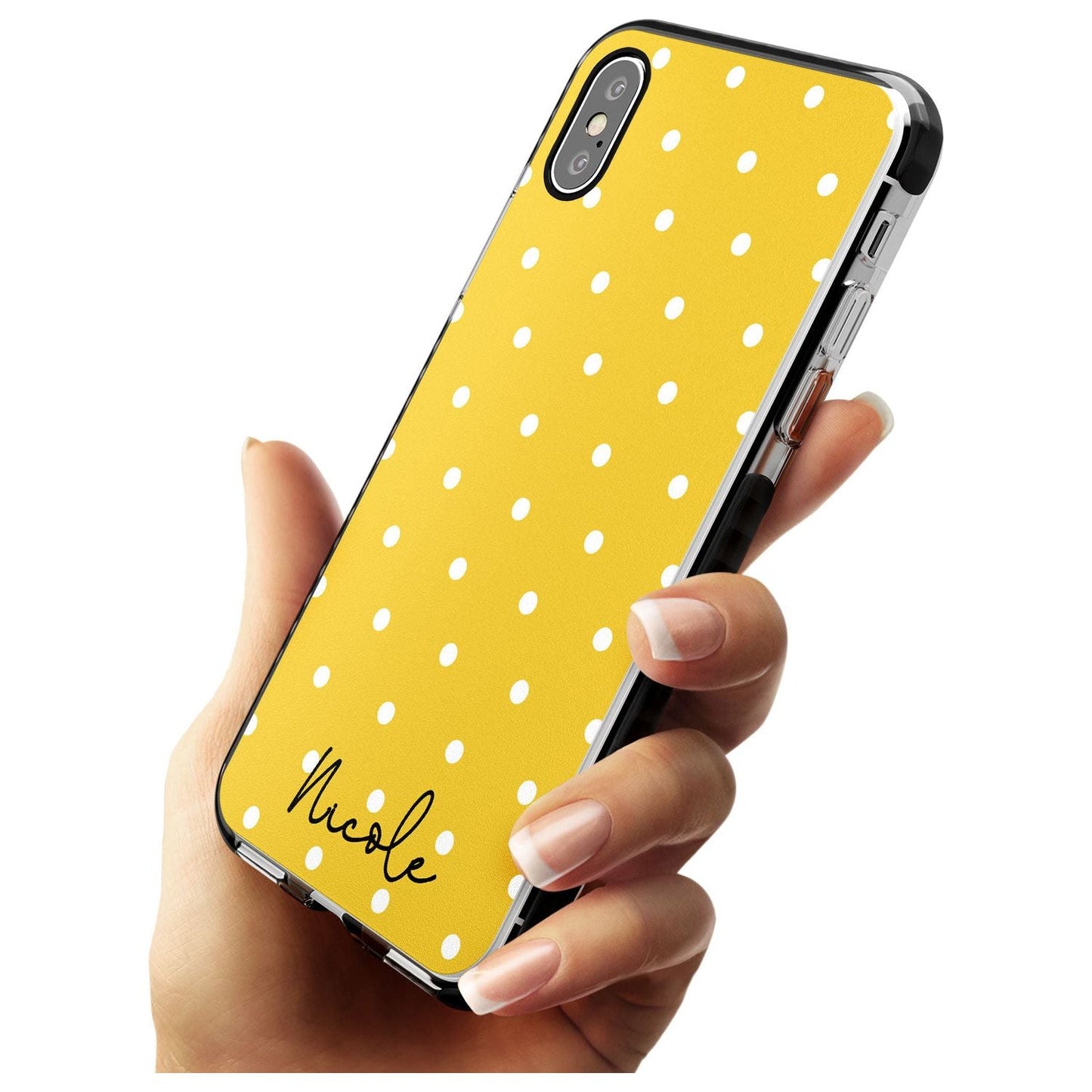 Personalised Yellow Polka Dot