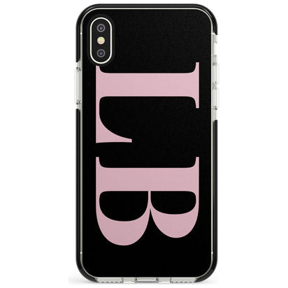 Lettres personnalisées roses et noires vertes