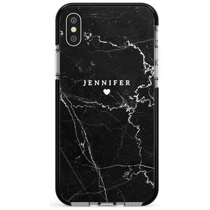 Personalised Black Marble