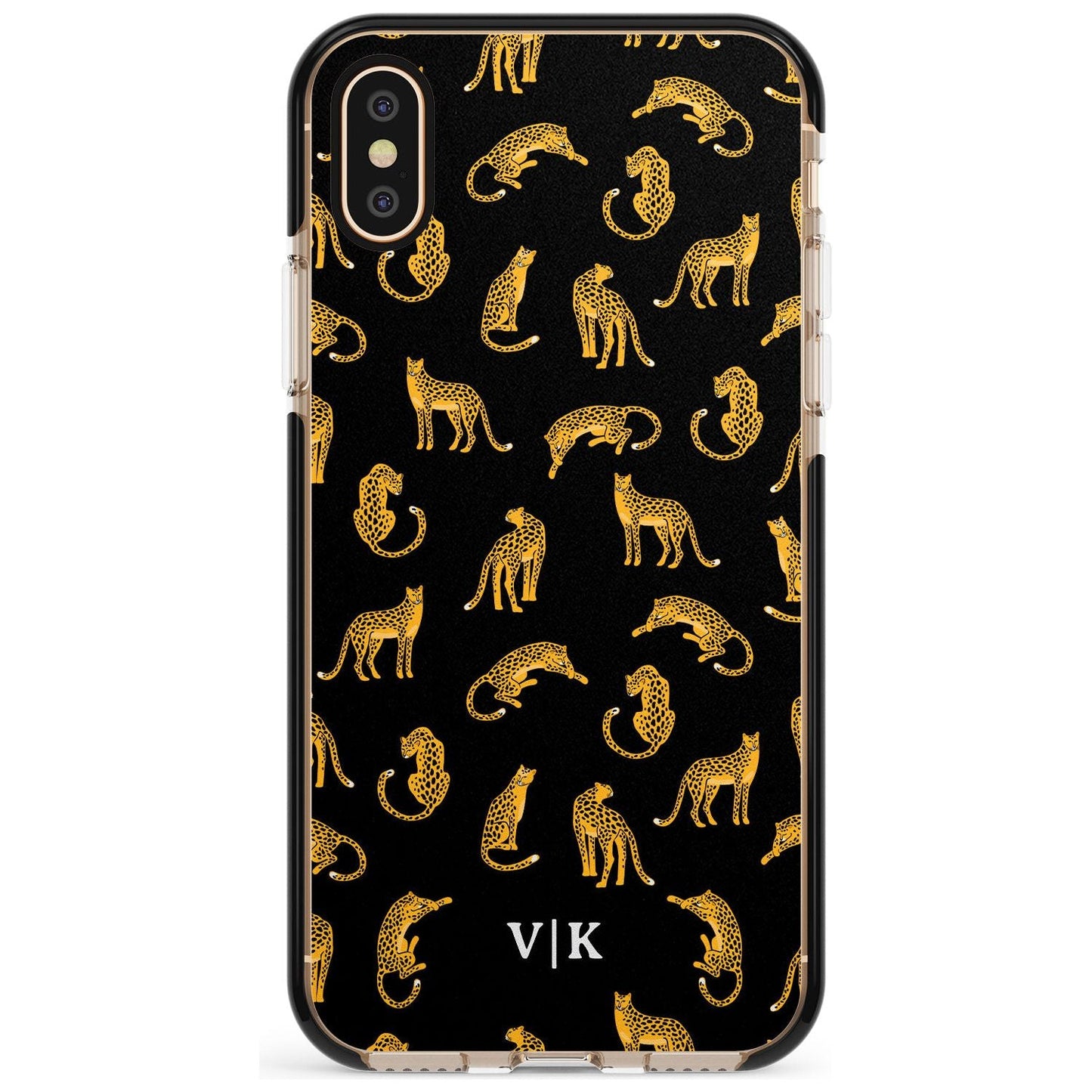 Personalised Gold Cheetah Pattern