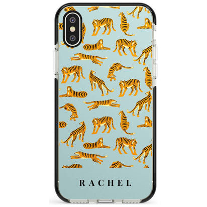 Personalised Turquoise Tiger Pattern