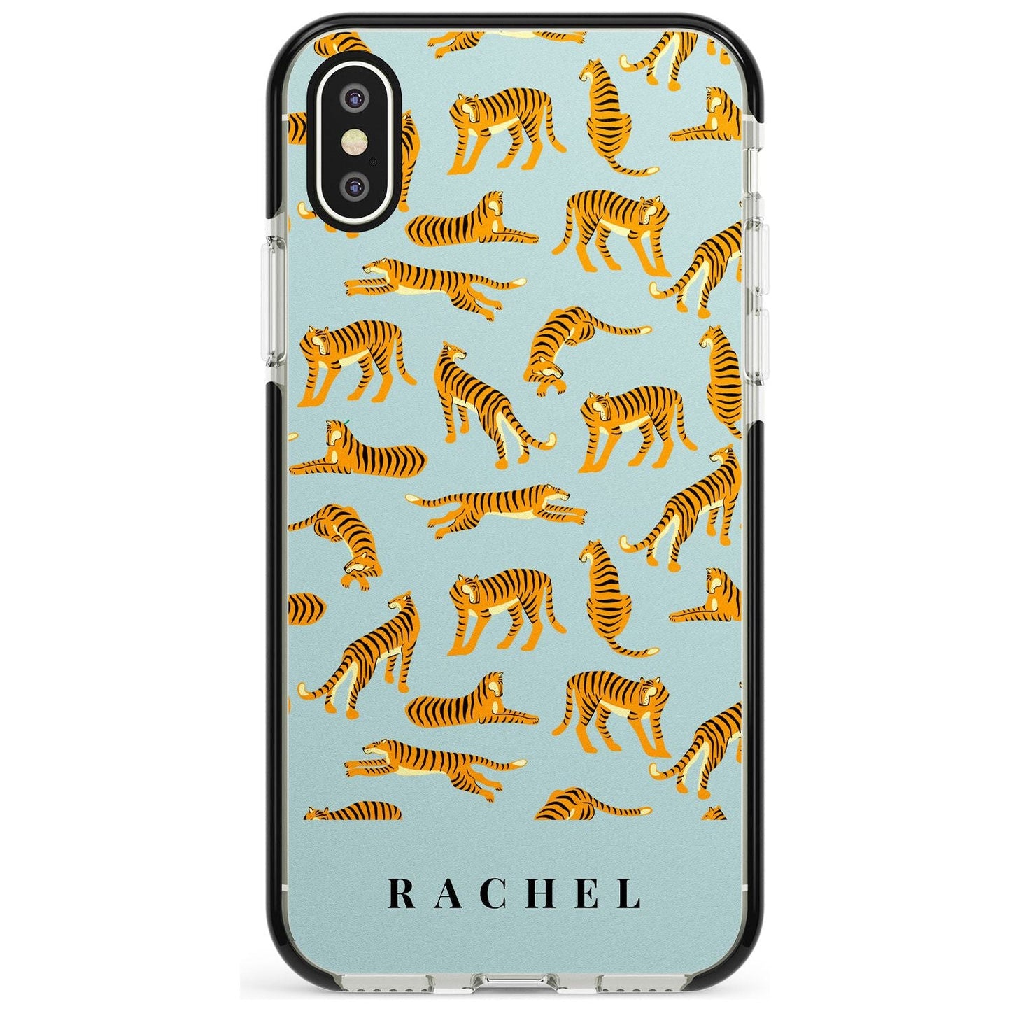 Personalised Turquoise Tiger Pattern