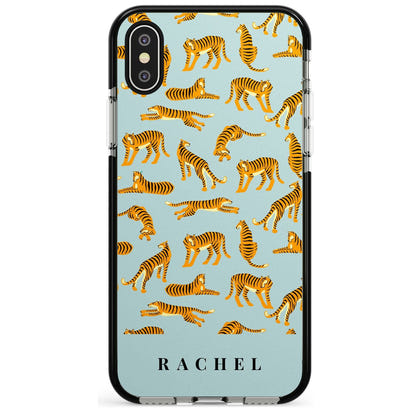 Personalised Turquoise Tiger Pattern