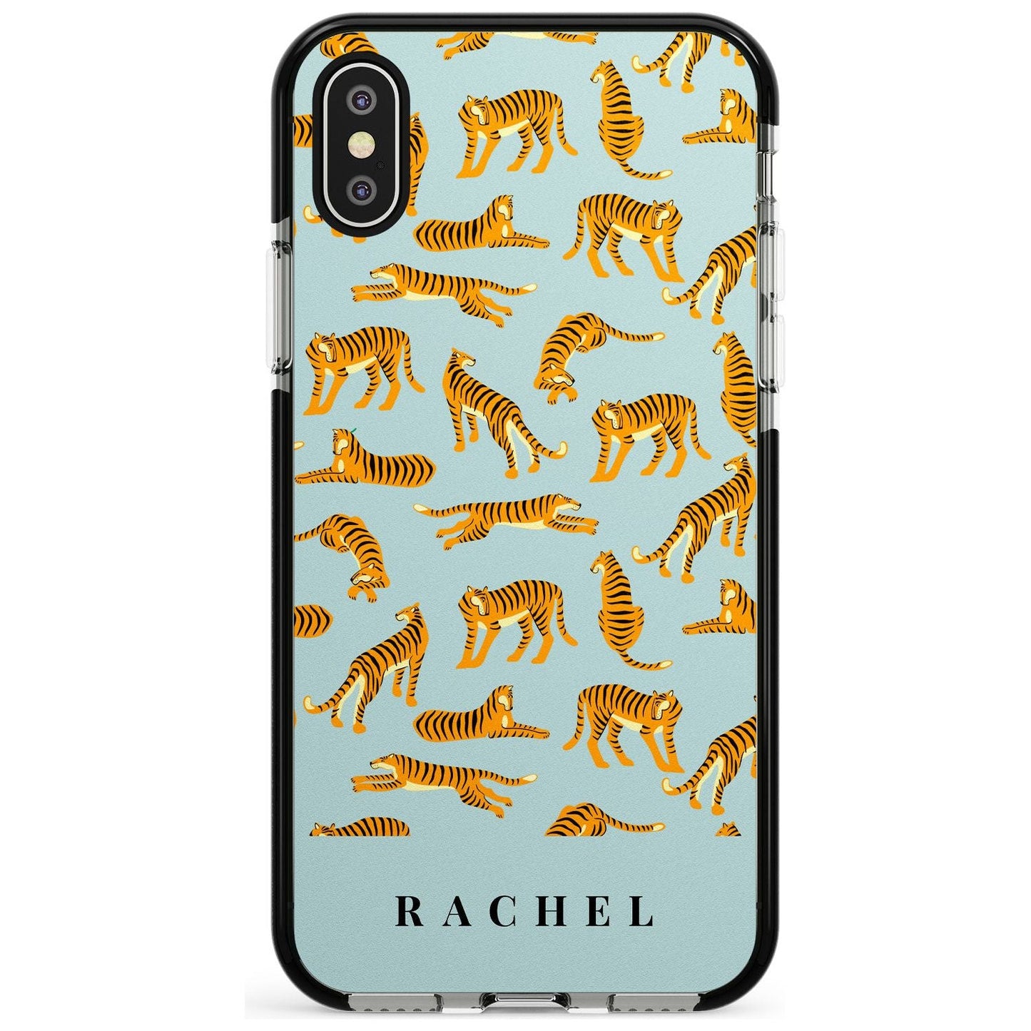 Personalised Turquoise Tiger Pattern