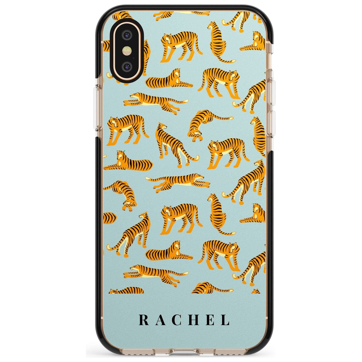 Personalised Turquoise Tiger Pattern