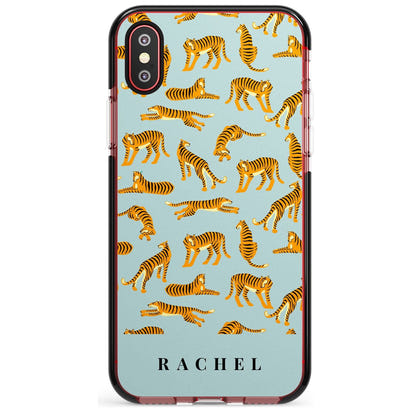 Personalised Turquoise Tiger Pattern