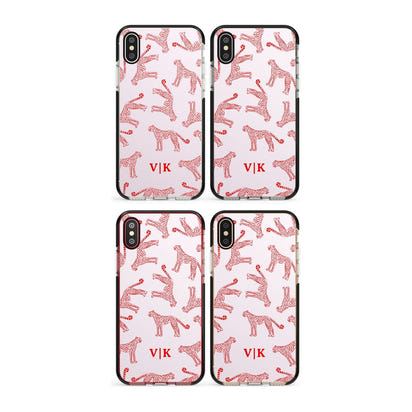 Guépard rouge et rose personnalisé