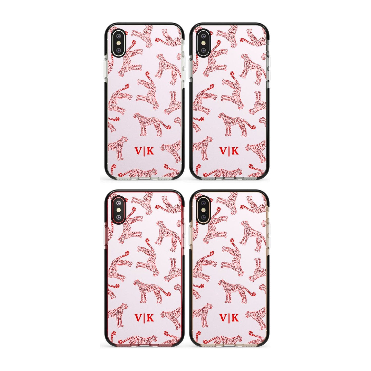 Guépard rouge et rose personnalisé