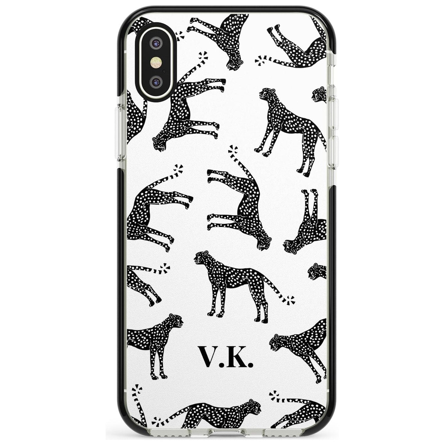 Personalised Black & White Cheetah Pattern