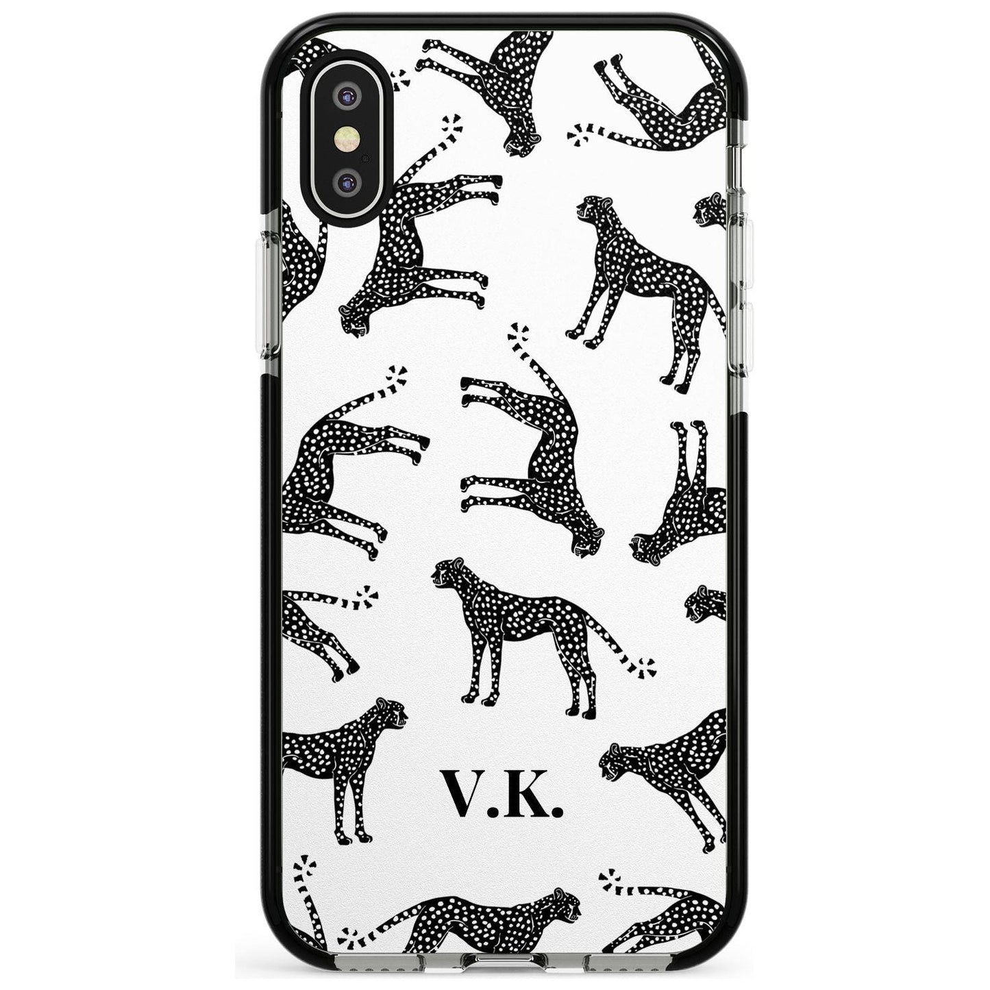 Personalised Black & White Cheetah Pattern