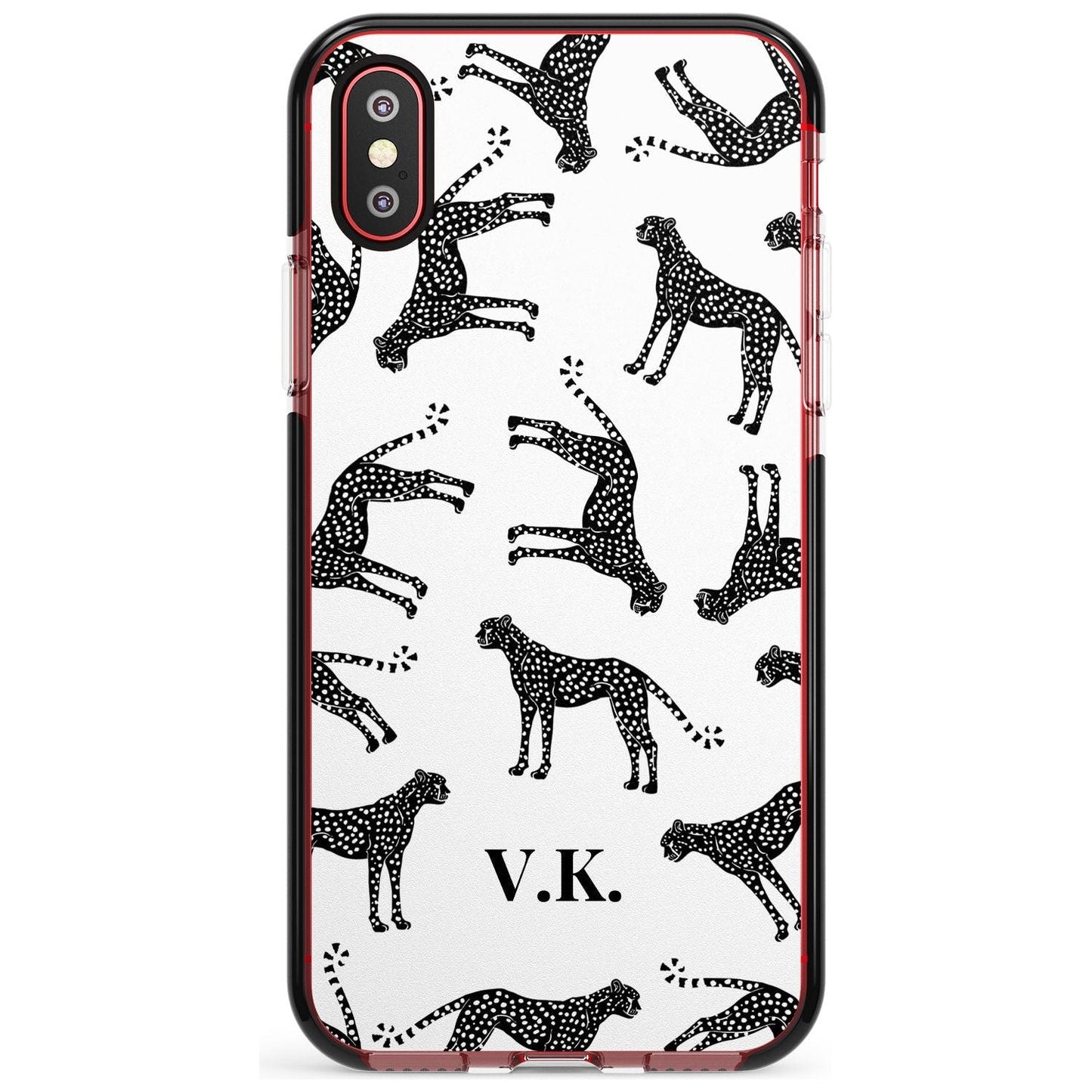 Personalised Black & White Cheetah Pattern