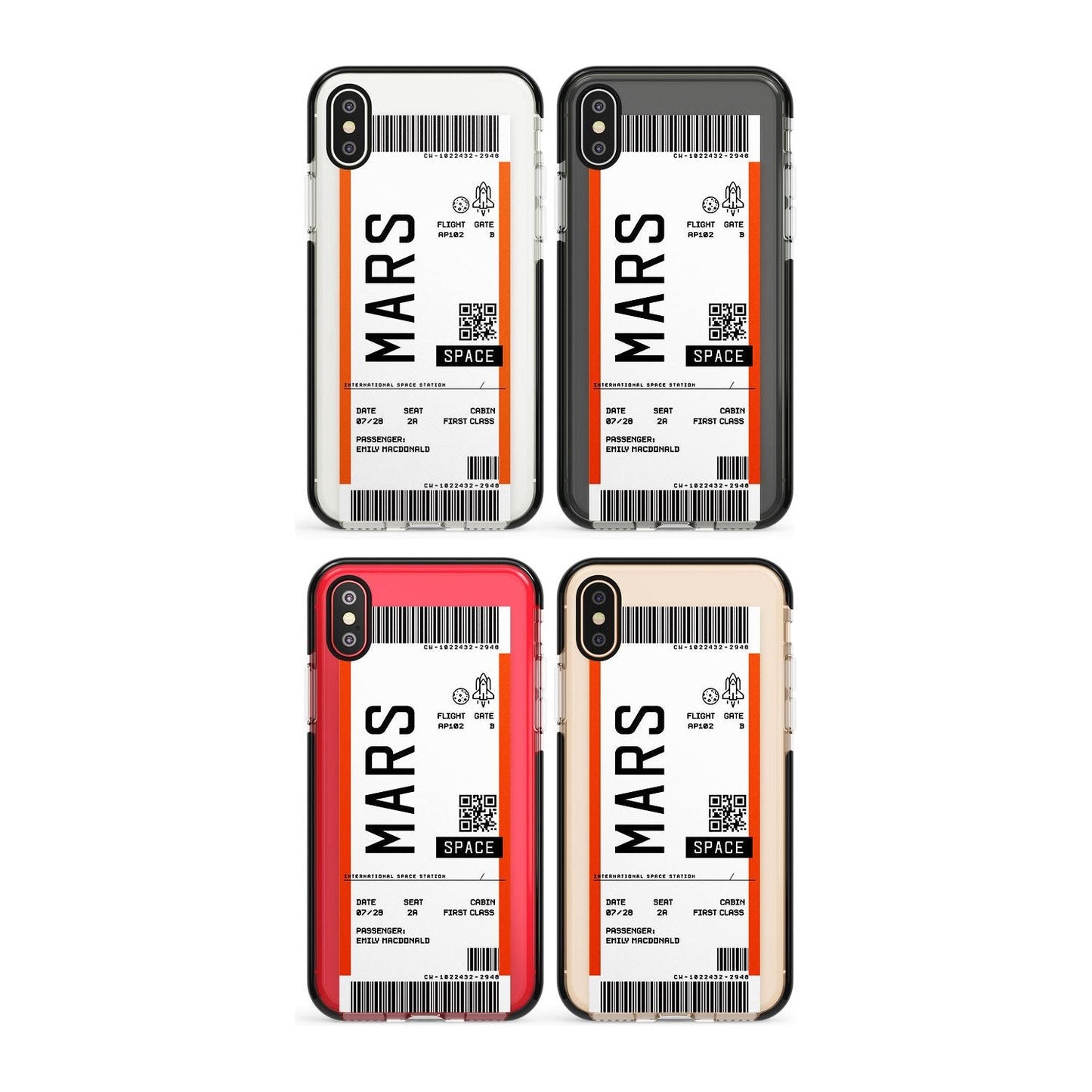 Personalised Mars Travel Ticket