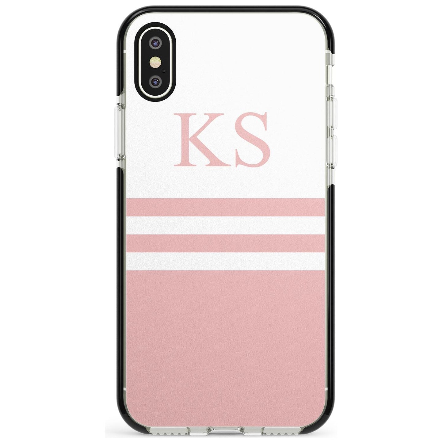 Personalised Pink Stripes & Initials