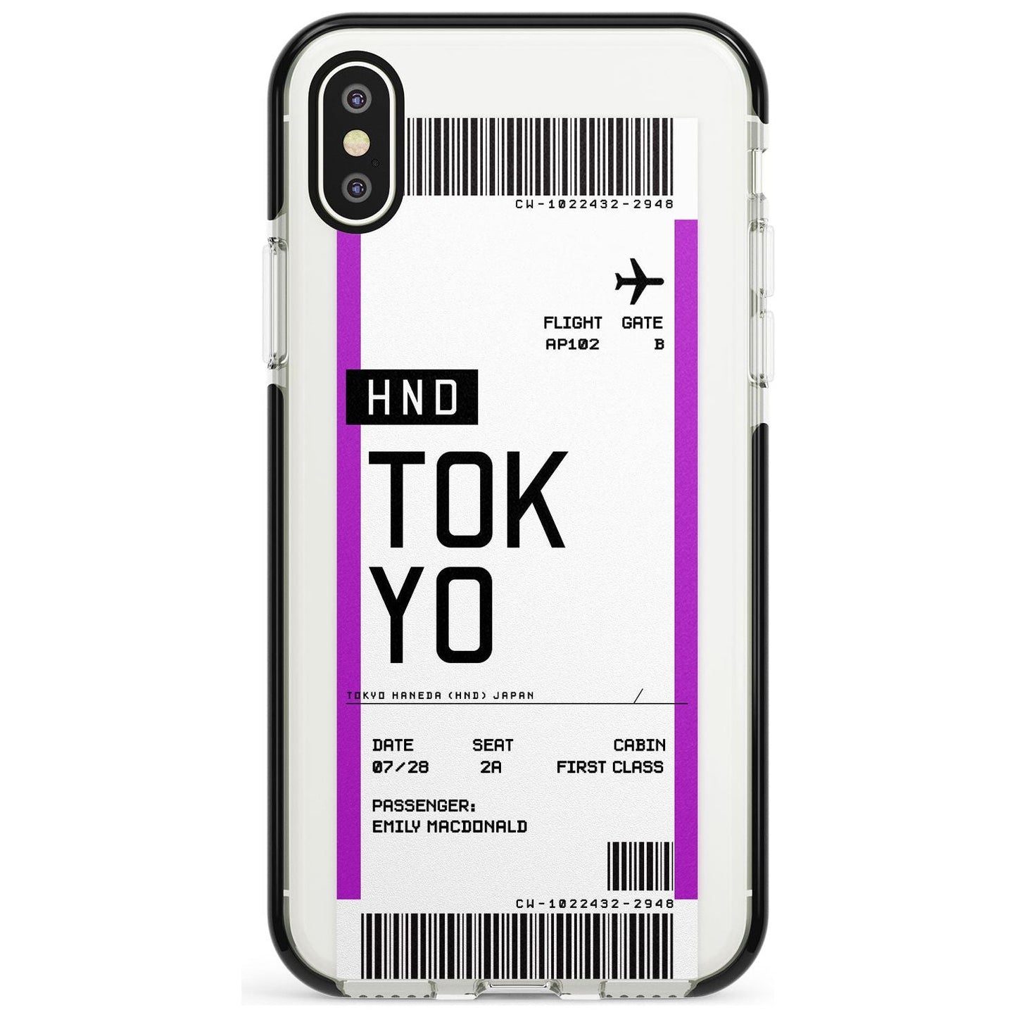 Personalised Tokyo Boarding Pass