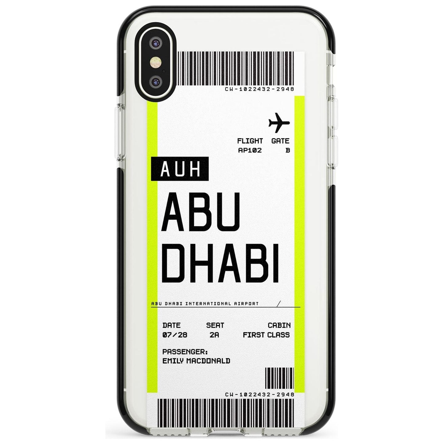 Personalised Abu Dhabi Boarding Pass