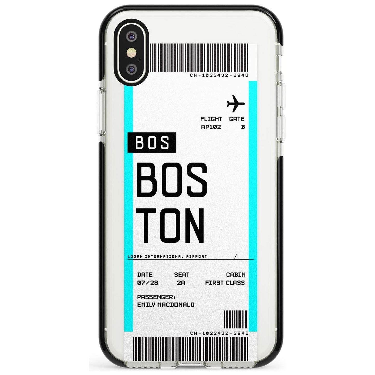 Personalised Boston Boarding Pass