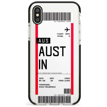 Personalised Austin Boarding Pass
