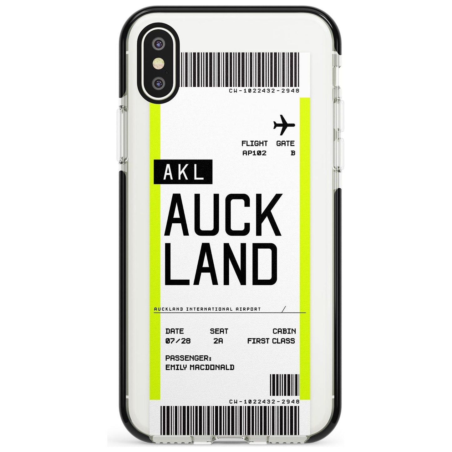 Personalised Auckland Boarding Pass